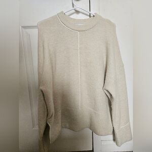 Zara Cream Crew Neck Sweater